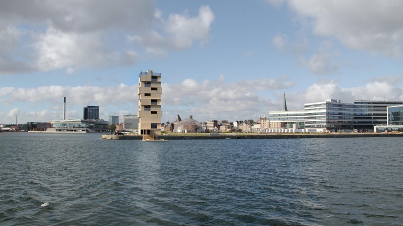 Trætårn på 32 meter skyder op i Aarhus