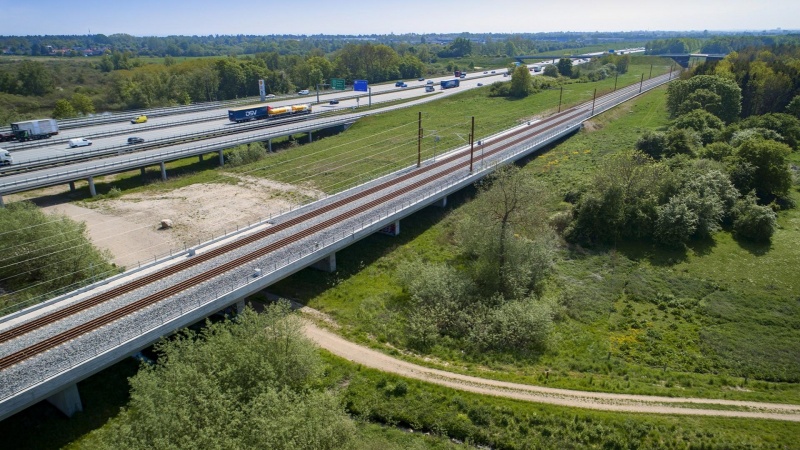Danmarks første højhastighedsjernbane står nu klar