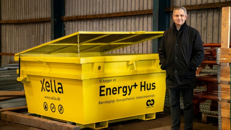 Container-indsamling skal øge genbruget af porebeton