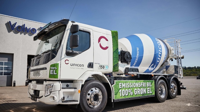 Unicon-køb af el-betonbiler fører til Volvo-samarbejde