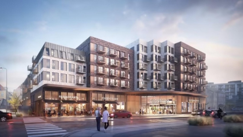 Fornyer Glostrup Shoppingcenter med 200 nye boliger