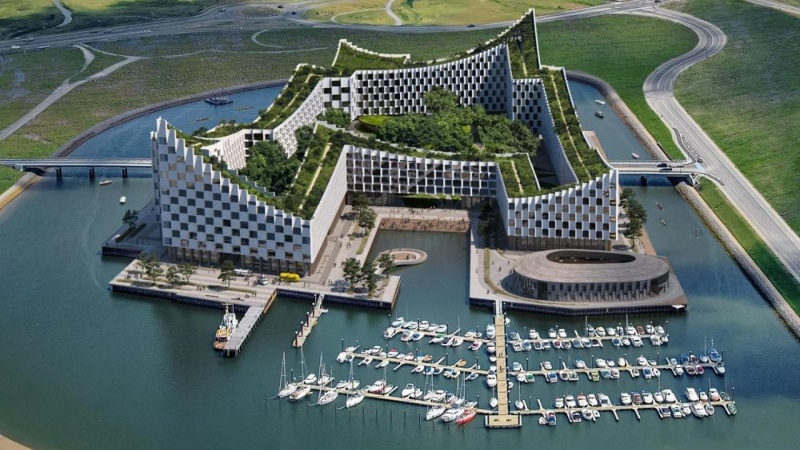 Se BIG's vilde plan for Esbjerg: En hel by i én bygning