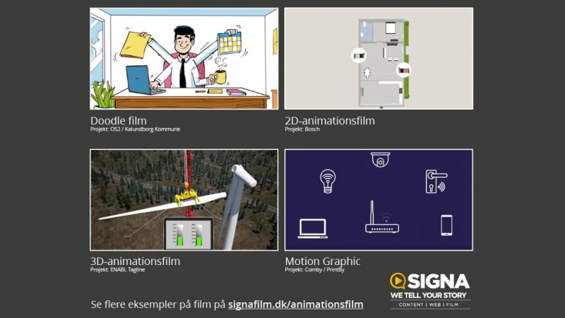 Fortæl gode historier med animationsfilm fra Signa