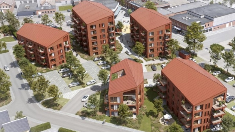 94 nye boliger skal live Grindsteds bymidte op