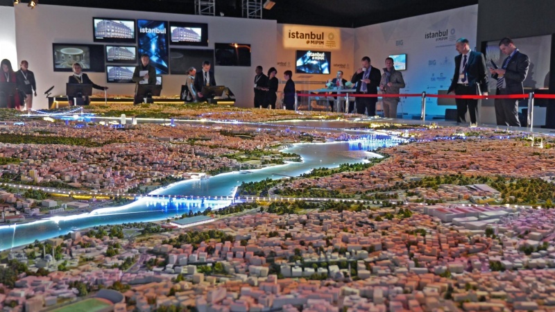 Stor model viser Istanbul 1:1000