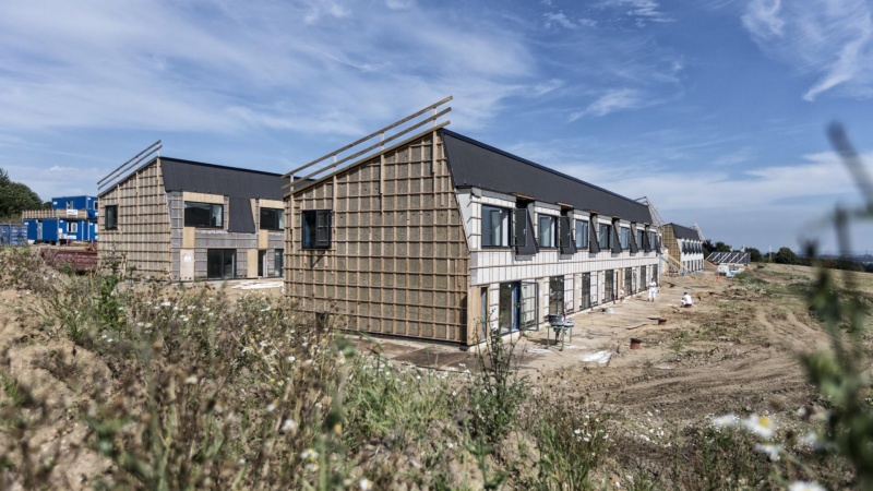 Første bæredygtige boliger ved Lisbjerg Bakke