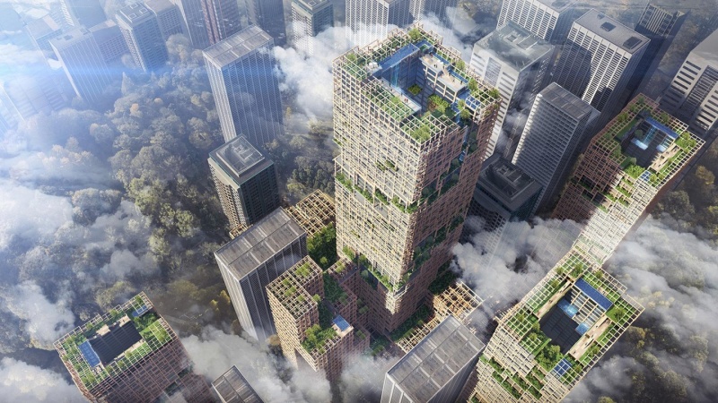 Japanere vil bygge 350 meter høj skyskraber af træ