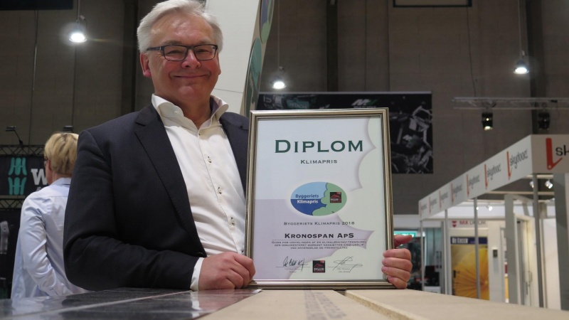Kronospan vinder klimapris for genbrugsgulv